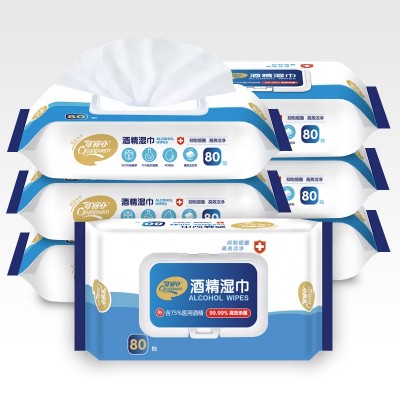 OEM Factory Alcohol antibacterial hand cleaning wet wipes