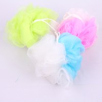 Best-selling mixed colors skin care shower body exfoliate net bath ball flower sponge