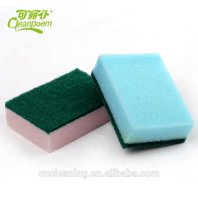 Sponge scouring pad / kitchen cleaning dish sponge scrubber