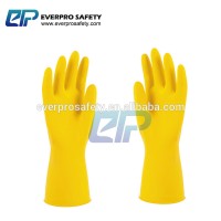 Household and Kitchen Cleaning application Flocklined long sleeve household Latex Glove