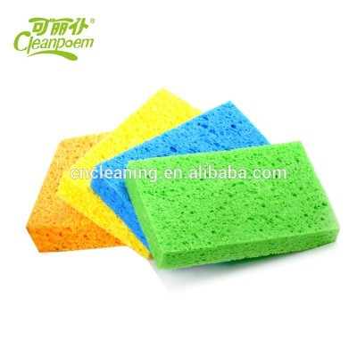 Natural cellulose sponge scouring pad kitchen cleaning sponge manufacturing process