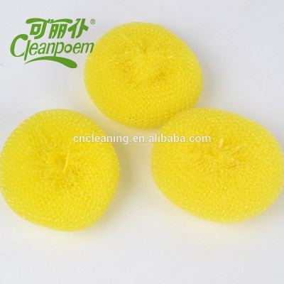 Plastic Cleaning scourer Ball make from pp as-spun filament