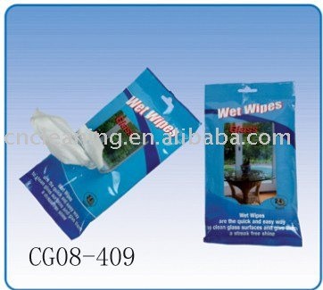 customized disposable antibacterial glass cleaning wet wipes