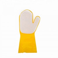 wholesale household clean latex glove with scouring pad and sponge